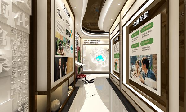 碧桂园闽清·铂玥府体验馆设计方案的走廊设计图